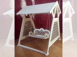 Laser Cut Wooden Sewing Furniture Sewing Toy Model Kit