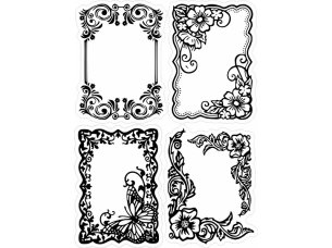 Laser Cut Floral Frame Design