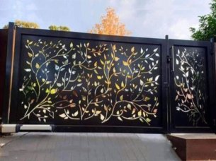 Laser Cut Metal Main Door Panel Design