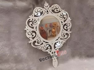 Laser Cut Bride Mirror Frame for Wedding Decoraitong
