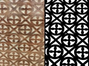 Laser Cut Decorative Jali Panel Design