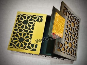 Laser Cut Wooden Decorative Gift Box Design