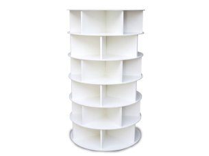 Laser Cut Shoe Rack Round Shape Shoe Cabinet 6mm Design