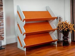 Laser Cut Wooden Shoes Display Rack