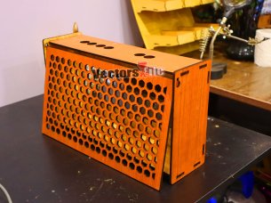 Laser Cut Wifi Router Storage Box Wood Shelf Wall Hangings Bracket Cable Organizer