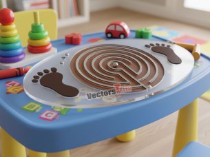 Laser Cut Acrylic Puzzle Maze Game Design