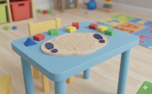 Laser Cut Maze Game Puzzle Board Ball Game for Kids