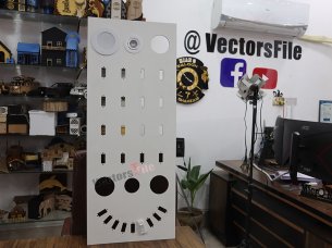 Laser Cut Electrical Switches and Lights Display Board Design