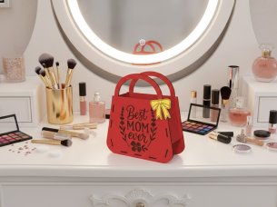 Laser Cut Wooden Handbag Mother Day Gift Idea