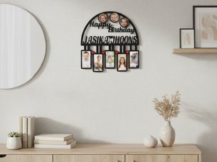 Laser Cut Happy Birthday Photo Frame Design
