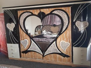 Laser Cut Almirah Door Panel Grill Pattern Design