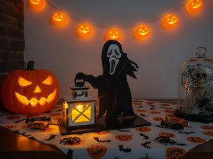 Laser Cut Halloween Scream Candle Holder Halloween Decor Idea