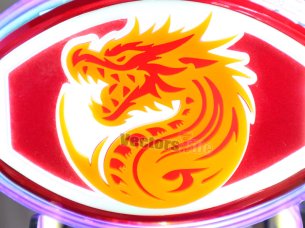 Laser Cut Dragon Face Acrylic Cutout Vector Design