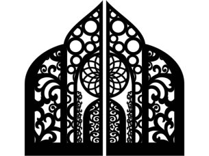 Laser Cut Grill Design Door Panel Jali Pattern
