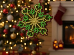 Laser Cut Christmas Decor Pendant Design