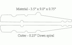 8 Inch Clothes Pin Free DXF Vectors File