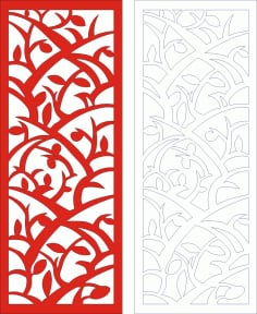 Abstarct Decorative Grill Design Laser Cut CDR File