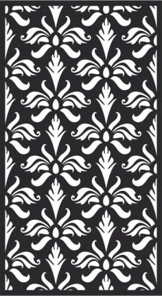 Abstarct Floral Background Panel Laser Cut CDR File