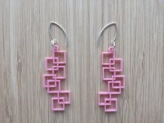 Abstract Custom Jewellery Free Laser Cut Earring Template DXF File