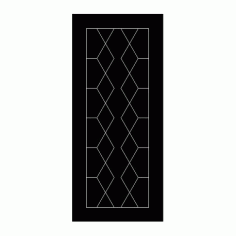 Abstract Door Panel Design DXF File