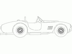 Ac Cobra Car Sticker DXF File