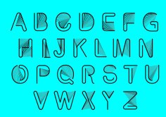 Alphabet Charactor A to Z Free Vector File