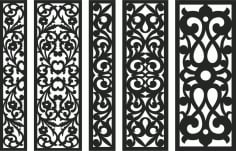 Ample Insignia Windows Grill Designs Panel ideas DXF File