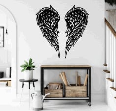 Angel Wings Metal Wall Decor Wings Metal Wall Art Free Vector CDR File