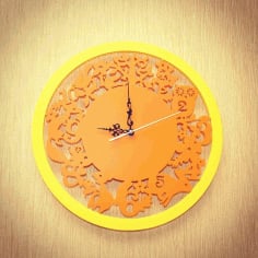 Animals Wall Clock Laser Cut Free CDR Vectors File