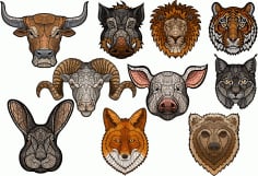 Art Animals Set CDR File