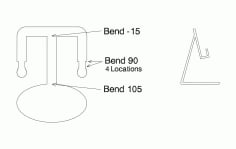 B Card Stand Free DXF Vectors File