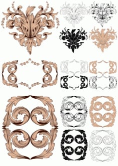 Baroque Vector Vintage Elements For Design Free CDR Vectors File