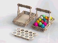 Basket Laser Cut Model Template CDR File