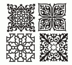 Beautiful Decorative Pattern for Laser Cut CNC CDR File