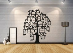 Big Tree Wall Decor Ideas for Living Room CDR Vectors File