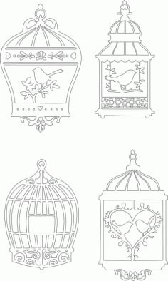 Bird Cage Vectors Free CDR Vectors File