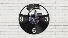 Black Clock Frame CDR Vectors File