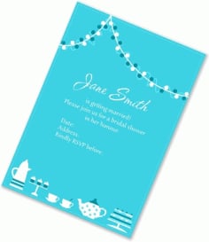 Bridal Invitation Card Free Vector CDR File