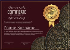 Business Certificate Vector File