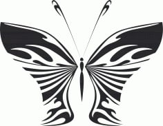 Butterfly Wall Decal Laser Cut CDR File