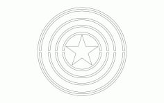 Captain Logo Free Vector DXF File