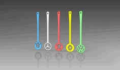 Car Logo Spoon Set DXF File