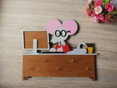 Cartoon Key Holder Laser Cut Free CDR File