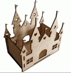 Castle Decoration Laser Cut CDR File