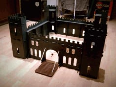 Castle Template Laser Cut CDR File