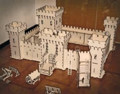 Castle Under Attack Kids Toys Laser Cut Free CDR File