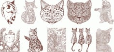 Cat Sugar Skull Vectors Free CDR Vectors File