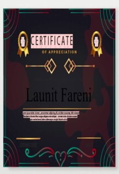 Certificate Template Free Vector