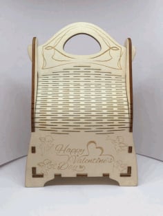 Champagne Gift Box Wooden Champagne Wine Bag Laser Cut CDR File