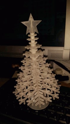 Christmas Tree 2mm Acrylic Laser Cut CDR File